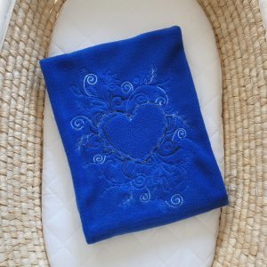 Polar fleece blanket for babies - Chic navy blue