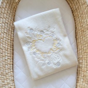 Polar fleece blanket for babies - Chic cream