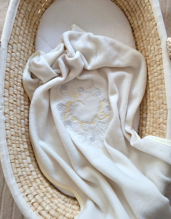Polar fleece blanket for babies - Chic cream - Image 3