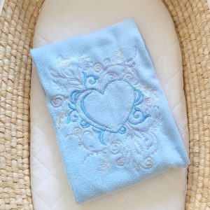 Polar fleece blanket for babies - Chic blue
