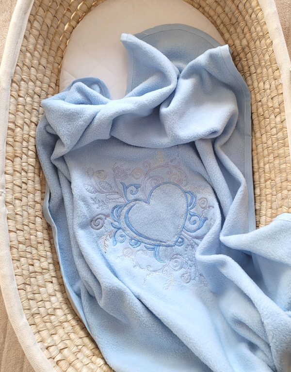 Polar fleece blanket for babies - Chic blue - Image 3
