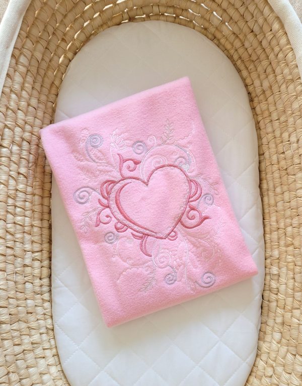 Polar fleece blanket for babies - Chic light pink