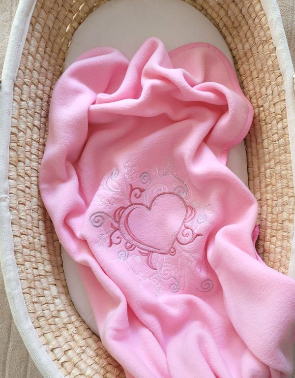 Polar fleece blanket for babies - Chic light pink - Image 3