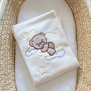 Polar fleece blanket- Good night brown