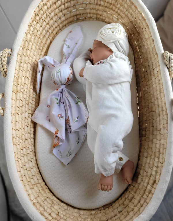 Soft cosy cuddly bunny blanket in cotton - Forest softness - Image 3
