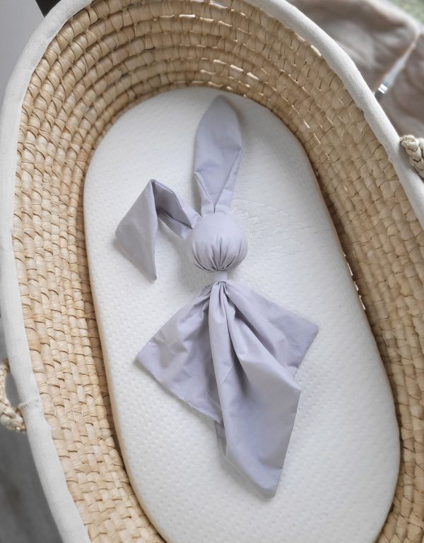 Soft cosy cuddly bunny blanket in cotton - Grey - Image 2