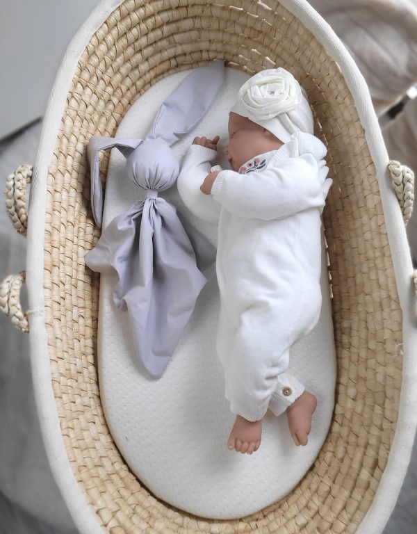 Soft cosy cuddly bunny blanket in cotton - Grey - Image 3