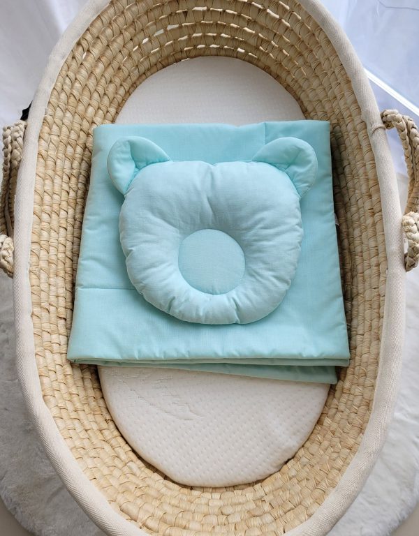 Blanket with pillow - 2pcs set - mint - Image 3