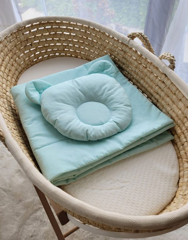 Blanket with pillow - 2pcs set - mint - Image 4