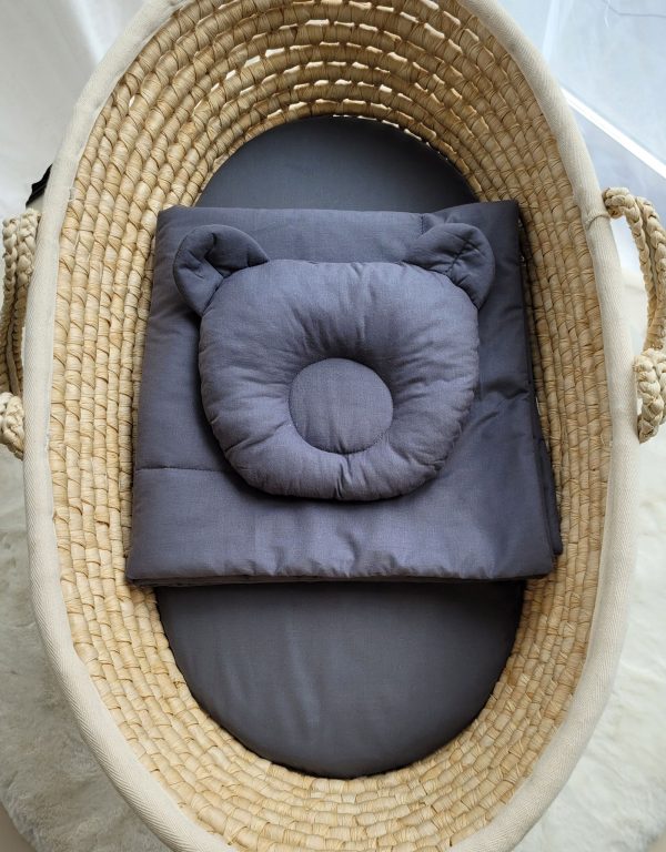 Blanket with pillow - 2pcs set - anthracite - Image 4