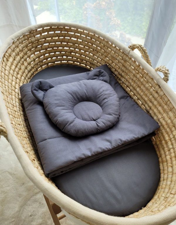 Blanket with pillow - 2pcs set - anthracite - Image 5