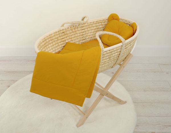 Blanket with pillow - 2pcs set - honey yellow - Image 5
