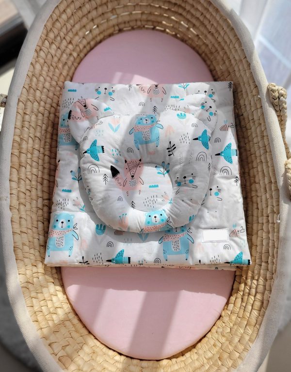 Duvet with pillow Teddy - 2pcs set - blue teddy bears - Image 2
