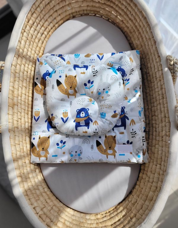 Duvet with pillow Teddy - 2pcs set - navy blue bears - Image 4