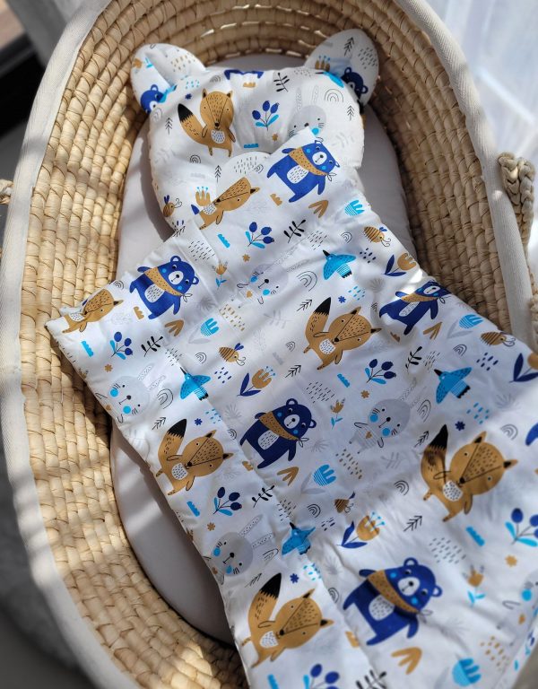 Duvet with pillow Teddy - 2pcs set - navy blue bears - Image 5