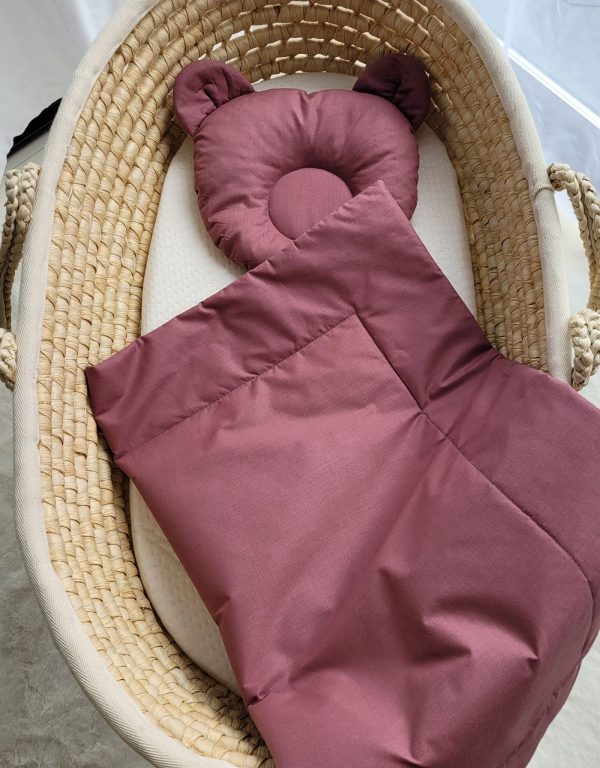 Blanket with pillow - 2pcs set - pastel violet - Image 3