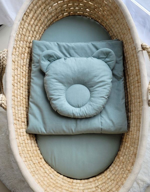 Blanket with pillow - 2pcs set - pastel green - Image 3