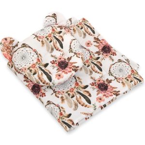 Duvet with pillow Teddy - 2pcs set - flower dream catchers