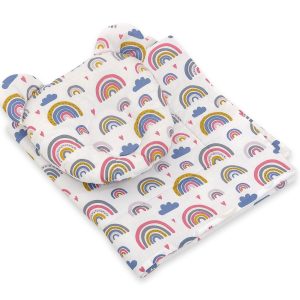 Duvet with pillow Teddy - 2pcs set - rainbow