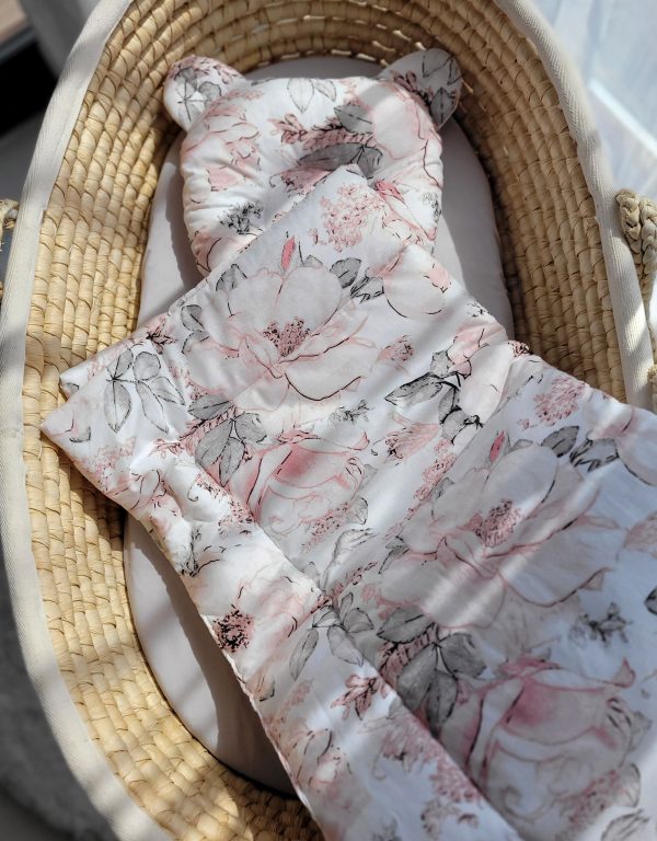 Duvet with pillow Teddy - 2pcs set - sepia roses - Image 5