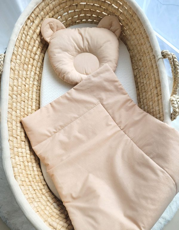 Duvet with pillow - 2pcs set - beige - Image 3