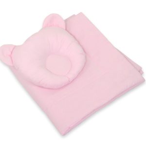 Blanket with pillow - 2pcs set - pink