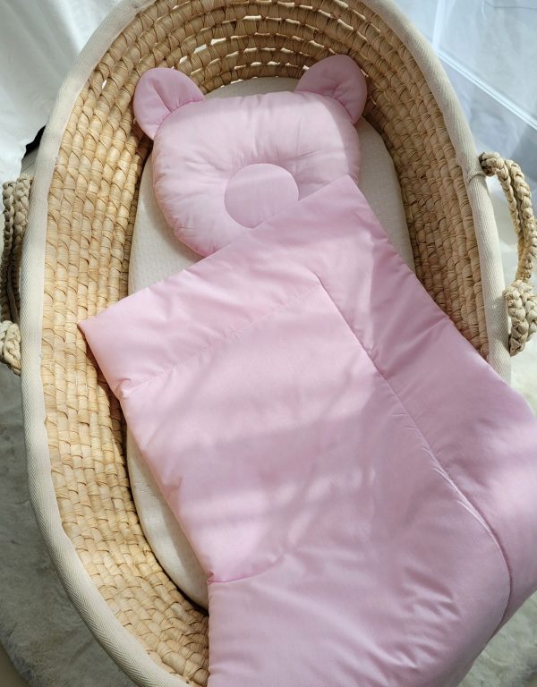 Blanket with pillow - 2pcs set - pink - Image 3
