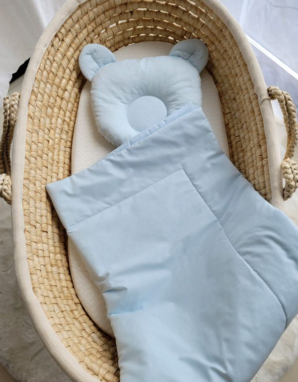 Blanket with pillow - 2pcs set - blue - Image 2