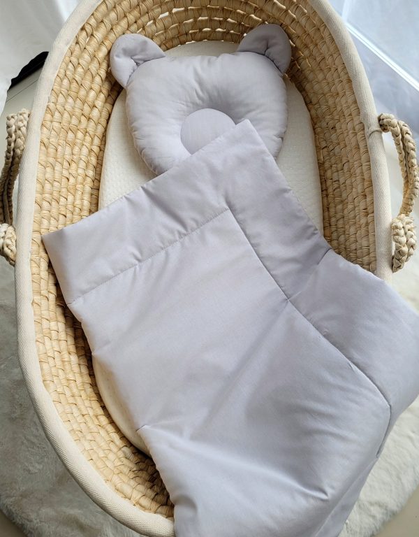 Blanket with pillow - 2pcs set - gray - Image 3
