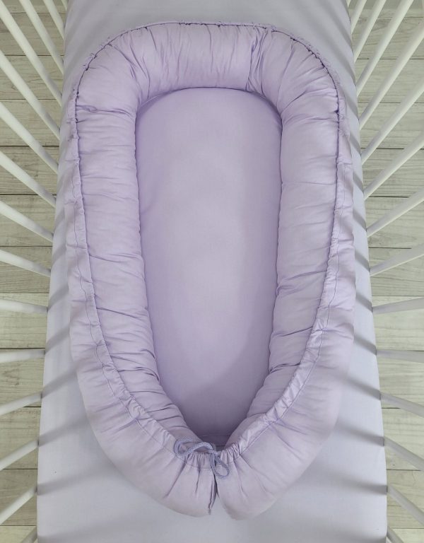 Baby nest double-sided Premium Cocoon for infants MY SWEET BABY- lila - Image 4