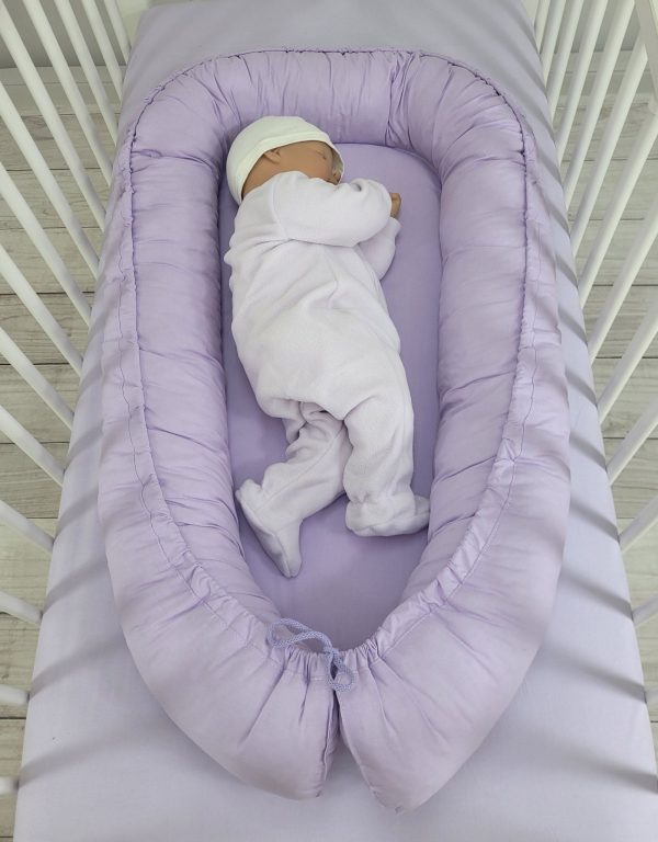 Baby nest double-sided Premium Cocoon for infants MY SWEET BABY- lila - Image 5