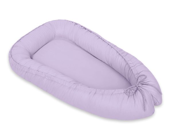 Baby nest double-sided Premium Cocoon for infants MY SWEET BABY- lila - Image 3