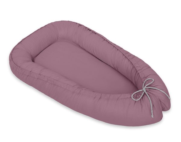 Baby nest double-sided Premium Cocoon for infants MY SWEET BABY- pastel violet - Image 3