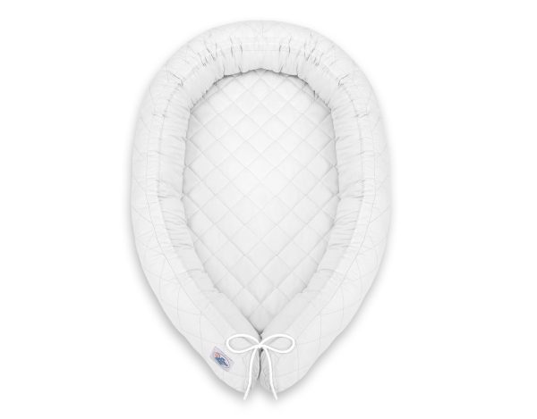 2-in-1 - Baby nest quilted - snake pillow bumper - white - Image 6