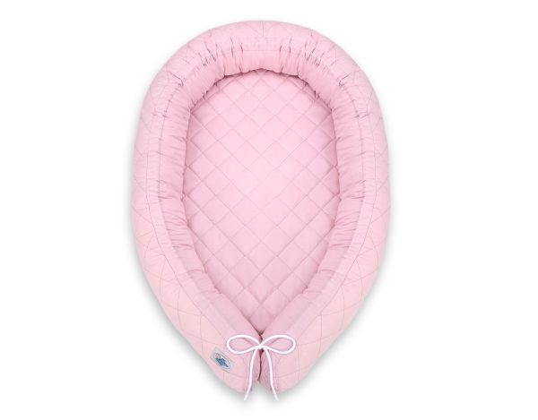 2-in-1- Baby nest quilted - snake pillow bumper - pink - Image 6