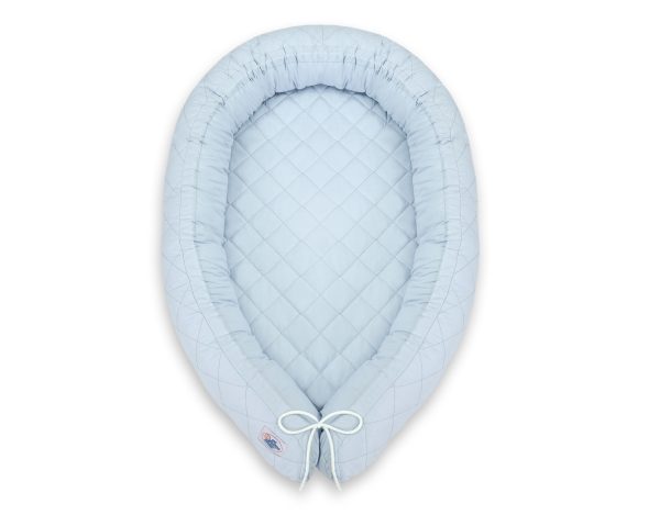 2-in-1 - Baby nest quilted - snake pillow bumper - blue - Image 6
