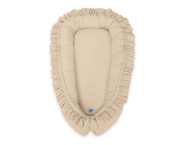 Baby nest Premium Cocoon for infants with a ruffle MY SWEET BABY- beige - Image 3