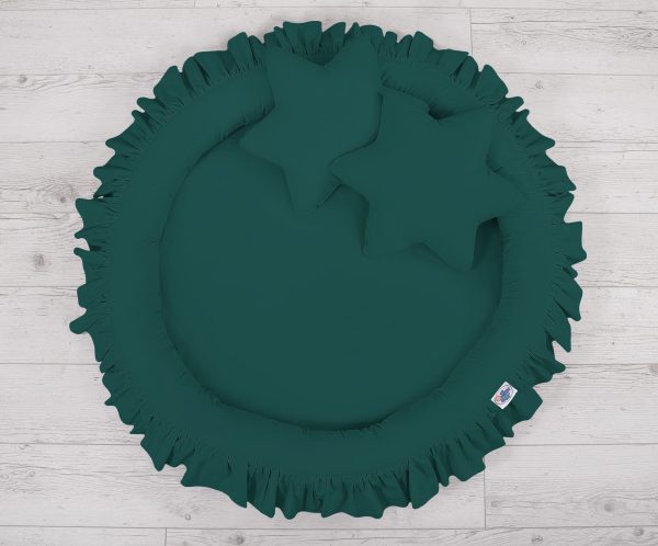 Nest with flounce - bottle green - Image 2