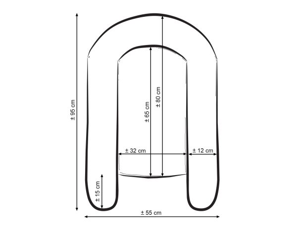 Baby nest double-sided Premium Cocoon for infants MY SWEET BABY- anthracite - Image 2