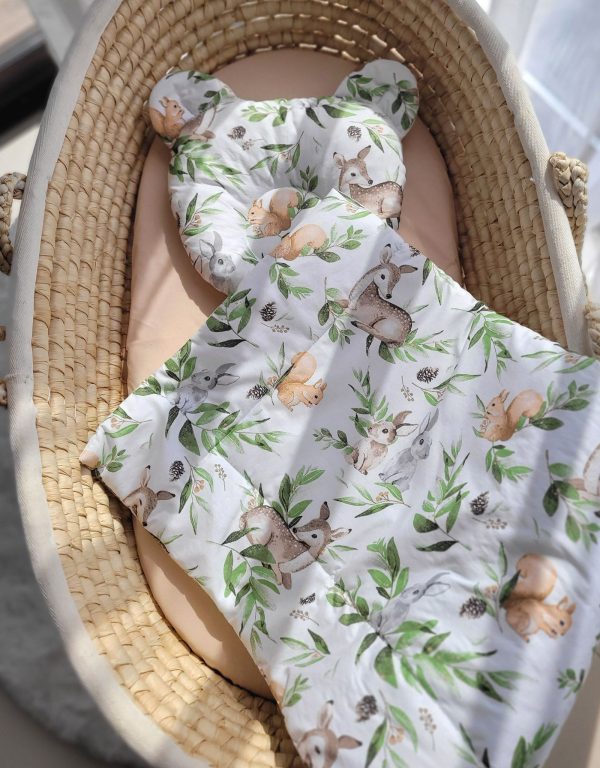 Duvet with pillow Teddy - 2pcs set - woodland green - Image 5