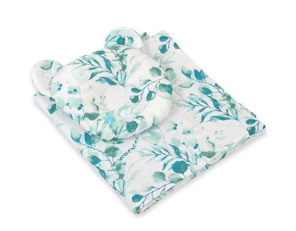 Duvet with pillow Teddy - 2pcs set - eucaliptus mint