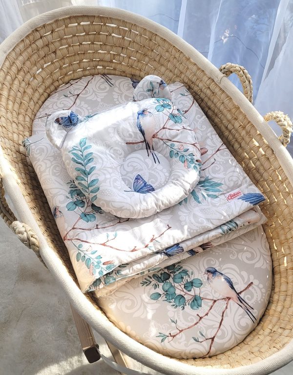 Duvet with pillow Teddy - 2pcs set - Blue birds - Image 3