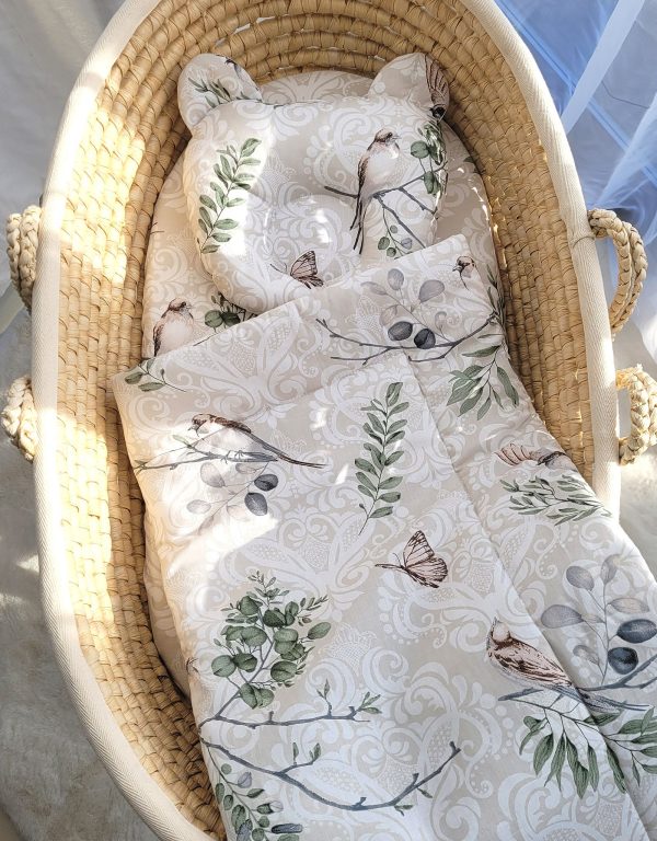 Duvet with pillow Teddy - 2pcs set - Brown birds - Image 4