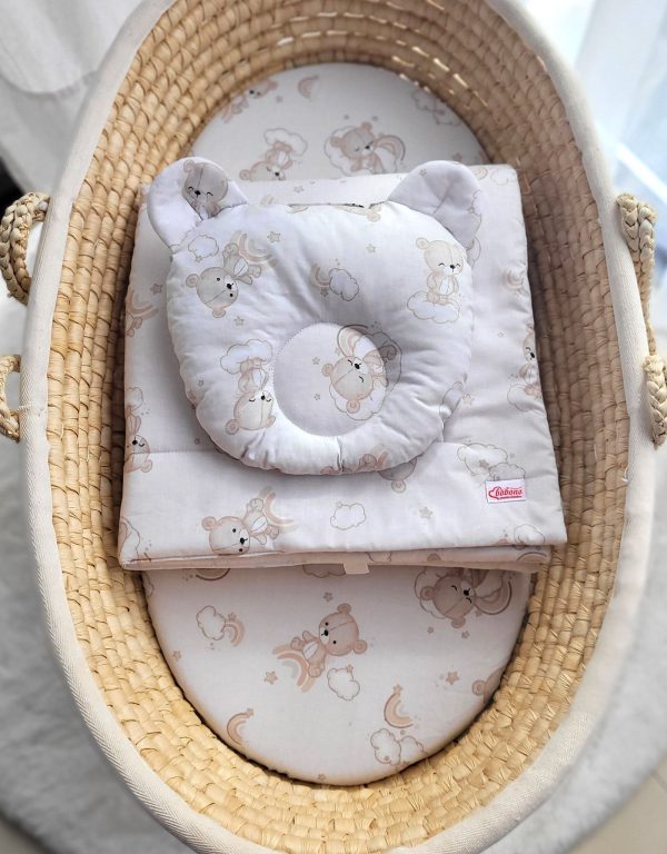 Duvet with pillow Teddy - 2pcs set - Rainbow beige bear - Image 2