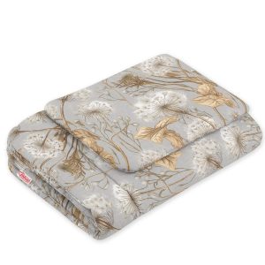 Bedding set 2-pcs 75x100cm NEWBORN- Dandelions grey