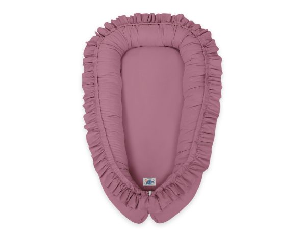Baby nest Premium Cocoon for infants with a ruffle MY SWEET BABY- pastel violet - Image 3