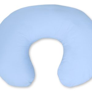 Breastfeeding Pillow Nursing Croissant Pillow, removable, Hands-Free Feeding- blue
