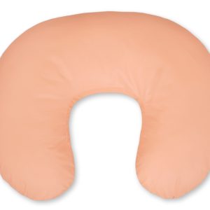Breastfeeding Pillow Nursing Croissant Pillow, removable, Hands-Free Feeding- Peach