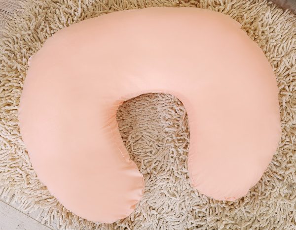 Breastfeeding Pillow Nursing Croissant Pillow, removable, Hands-Free Feeding- powder pink - Image 5