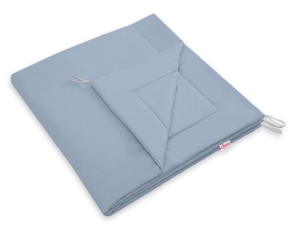 Teepee tent for kids +play mat + decorative feathers - pastel blue - Image 2